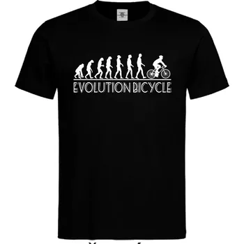 Pánské tričko Tričko Evolution Bicycle Druh: Pánské, Barva: Černá, Velikost: M