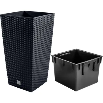 Květináč Květináč plast šedý Prosperplast 32,4 cm x 17 x 32,4 cm