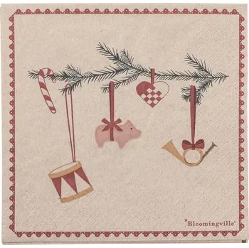 Papírový ubrousek Papírové ubrousky v sadě 20 ks 33x33 cm Yule – Bloomingville ID_1651246