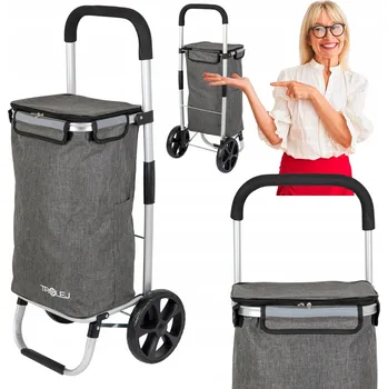 Nákupní taška Trolej 40 l šedý