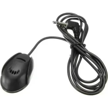 3,5mm externí mikrofon s 3m kabelem pro autorádio Samolepicí montáž na palubní desku Kvalitní drátový mikrofon pro handsfree volání