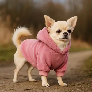 Obleček pro psa WANTED DOG Beránková mikina pro psa mikroplyš - PINK Barva: Růžová, Velikost: XS, Na míru pejskovi: SKLADEM