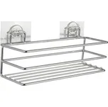 Samolepicí polička na kořenky Compactor Bestlock Magic systém bez vrtání, chrom