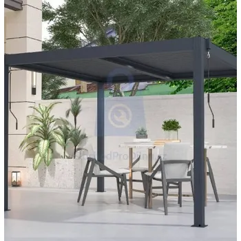 Pergola G21 Austin 3x3 m, antracitová hliníková