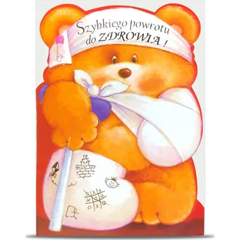 Obraz Přání k brzkému uzdravení s medvídkem Delta Graphix
