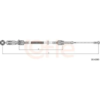 Tažné lanko, ruční převodovka COFLE (10.4280)