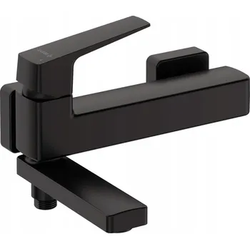 Vodovodní baterie Nástěnná vanová baterie se sklopnou hubicí DEANTE BLUR, černá matná