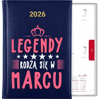 Kalendář Knižní kalendář 2026 A5 modrý