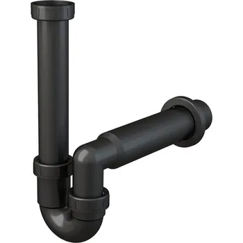 Sifon Alcadrain Dřezový sifon s převlečenou maticí 6/4", černá A80-DN50-ECO