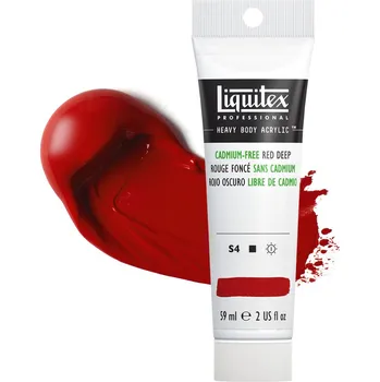 Vodová barva Akrylová barva Liquitex Heavy Body - Cadmium Free Red Deep