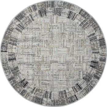 Koberec Kusový koberec My Mood CA60074 creme kruh, 120x120 (průměr) kruh, šedá, chodba / předsíň, My Flair - 1 rok na vrácení + DOPRAVA ZDARMA k Vám i zpět