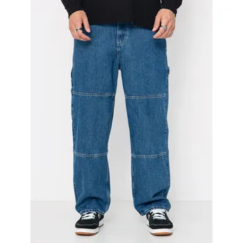 Pánské kalhoty Element Carpenter Denim (mid used) 36, modrá