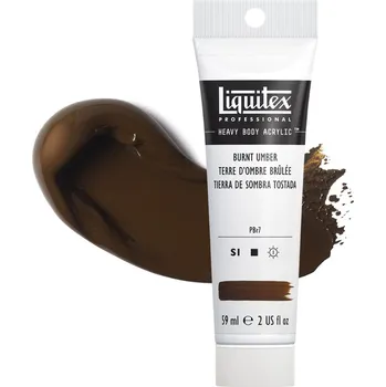 Vodová barva Akrylová barva Liquitex Heavy Body - Burnt Umber