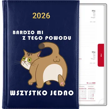 Kalendář Knižní kalendář 2026 A5 modrý