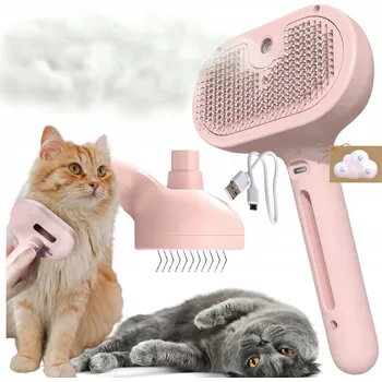 Kosmetika pro psa Elektrický kartáč na srst Wesoły Pupil s automatickým čištěním