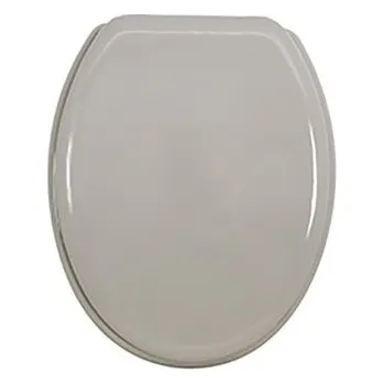 WC sedátko MSV WC prkénko CLEO, šedo-stříbrné, MDF