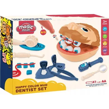 kreativní sada Alltoys Sada modelíny - zubař 18 ks