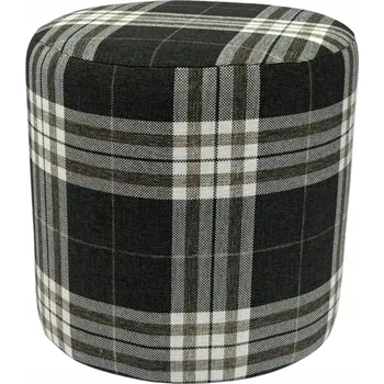 Taburet Čalouněný Taburet Max Mebels šedý