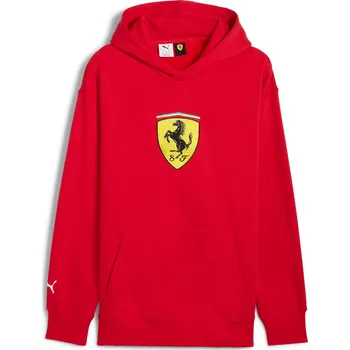 Pánská mikina Pánská Mikina PUMA FERRARI RACE BIG SHIELD HOODIE 63019202 – Červená S
