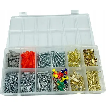 Vrták Sada pro kutily – spojovací materiál (šrouby, hmoždinky atd.) 700 ks