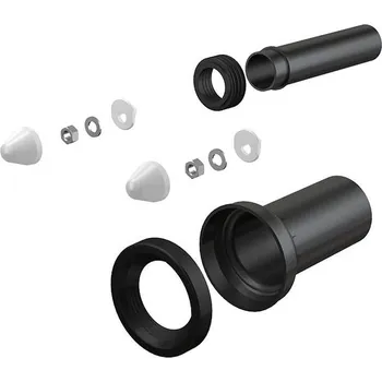 Alcadrain Připojovací sada pro závěsné WC DN90 20 cm, PE/chrom M900K-DN90