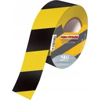 Lepicí páska Výstražná páska MAT Group 75mm x 500m ŽL-ČER (Žlutá/Červená)