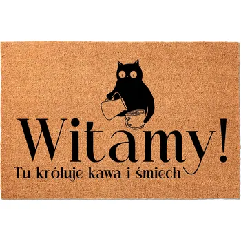 Rohožka Hotová gumová kokosová rohožka 40 x 60 cm