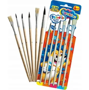 Umělecký štětec Štětce mix, dětský štětec, školní výbava pro děti St. Majewski