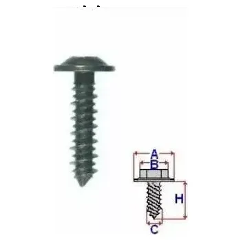 Šroub samořezný šroub univerzální - 10 ks ROMIX (45087)
