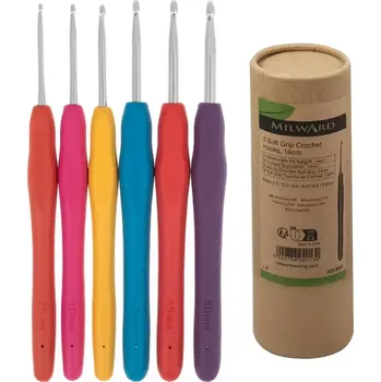 Jehlice Sada háčků Milward 6 velikostí (Sada háčků Soft Grip 6 velikostí)