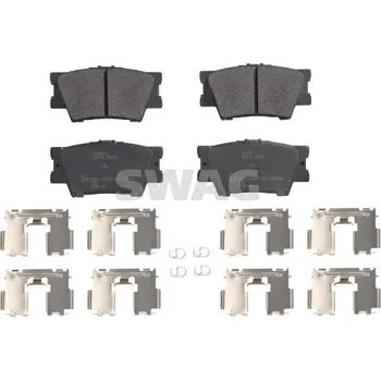 Brzdová destička Sada brzdových destiček, kotoučová brzda SWAG 81 91 6651