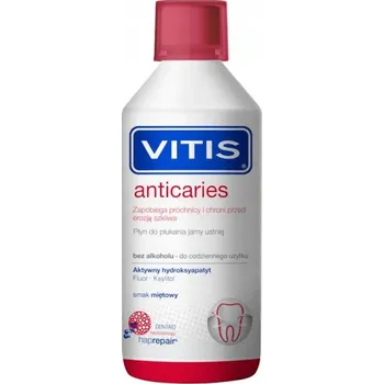 Ústní voda Vitis Anticaries, ústní voda, mátová příchuť, 500 ml
