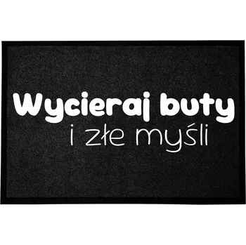 Obraz VSTUPNÍ ČISTICÍ ZÓNA MONOCHROM 40X60 CM DEKORACE ČERNÁ DÁREK MÓDNÍ POTISK