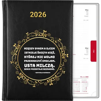 Kalendář Knižkový kalendář 2026 A5 černý