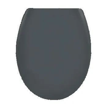 WC sedátko Spirella WC prkénko EASY CLIP, šedé, duroplast Thermodur