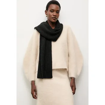 Šála Vlněná šála Answear.LAB dámská, černá barva, hladká WA25-SAD029 99X, vel. ONE SIZE