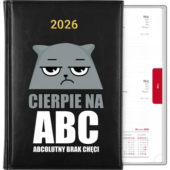 Kalendář Knižkový kalendář 2026 A5 černý