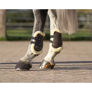 Koňské kamaše Zadní chrániče strouhačky s beránkem Ontario