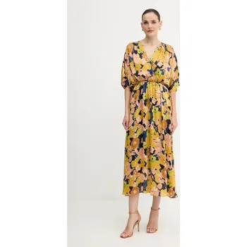 Dámské šaty Šaty Morgan RGINO.F žlutá 17X, vel. 36