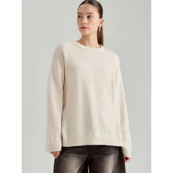 Dámský svetr Svetr s kulatým výstřihem - S - House - nude - 512BX-02M