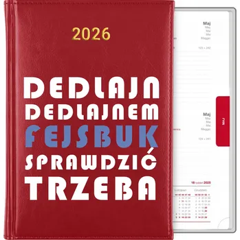 Kalendář Knižní kalendář 2026 A5 červený