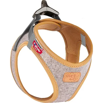 Postroj pro psa Curli Vest postroj Alpine Clasp, světle šedá - velikost L: obvod hrudníku 49,1 - 55,4 cm