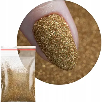 Prášek Ozdoby Na Nechty 20g Kosmetický Zlatý Gold Č. 108