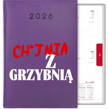 Kalendář Knihový kalendář 2026 A5 fialový