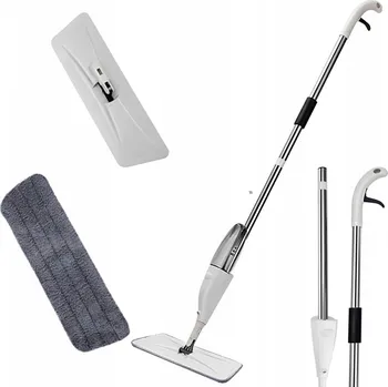 mop PLOCHÝ MOP SE SPREJEM + NÁHRADNÍ HLAVICE Z MIKROVLÁKNA