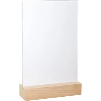 REKLAMNÍ INFORMAČNÍ TABULKA Z PLEXISKLA A5 21x15cm STOJÁNEK PREZENTER