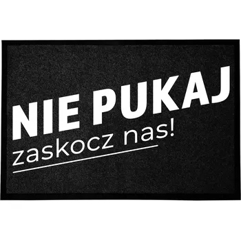 VSTUPNÍ ROHOŽKA MONOCHROM 40X60 ČERNÁ MÓDNÍ POTISK DÁREK DEKORACE