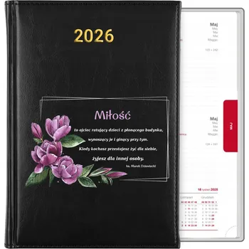 Kalendář Knižkový kalendář 2026 A5 černý