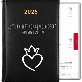 Kalendář Knižkový kalendář 2026 A5 černý