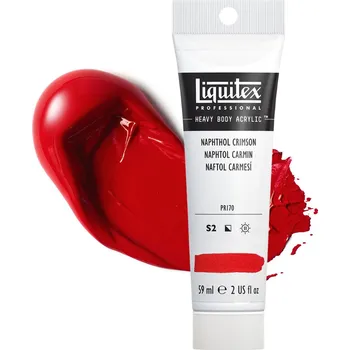 Vodová barva Akrylová barva Liquitex Heavy Body - Naphthol Crimson